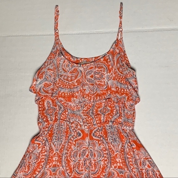 Banana Republic Tangerine Sundress Extra Small - Picture 3 of 8